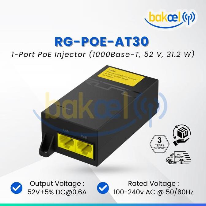 HARGA DISC - RUIJIE RG-POE-AT30 Adapter POE AT30 PoE AT 30 Adaptor WiFi 6
