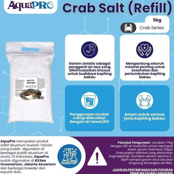 AquaPro Crab Salt 5kg/11lbs REFILL