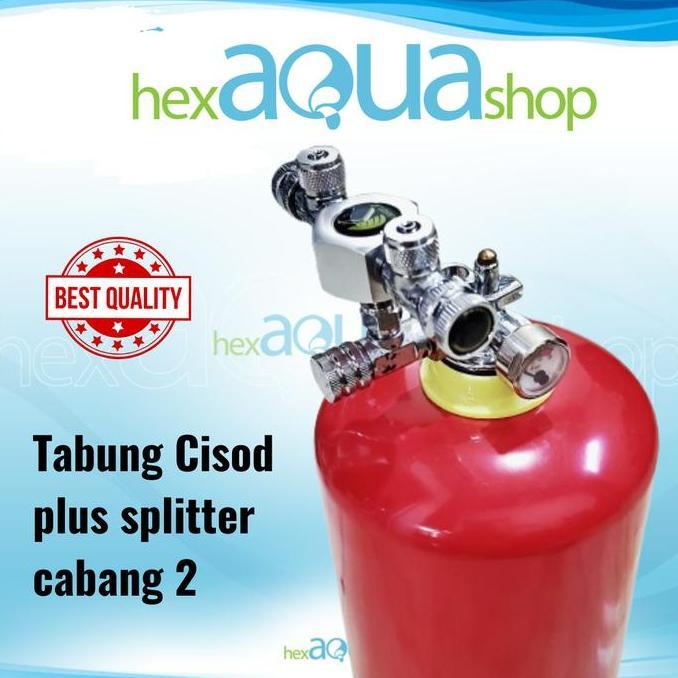 Tabung CO2 Diy + Splitter cabang 2 - Cisod Ragul -Tabung apar 1kg 2kg