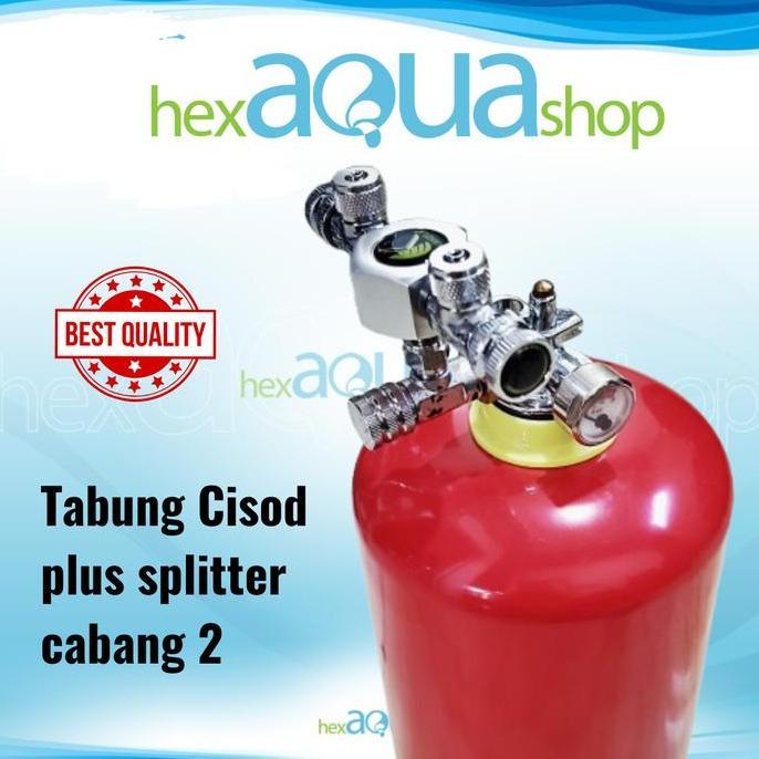 Tabung CO2 Diy + Splitter cabang 2 - Cisod Ragul -Tabung apar 1kg 2kg