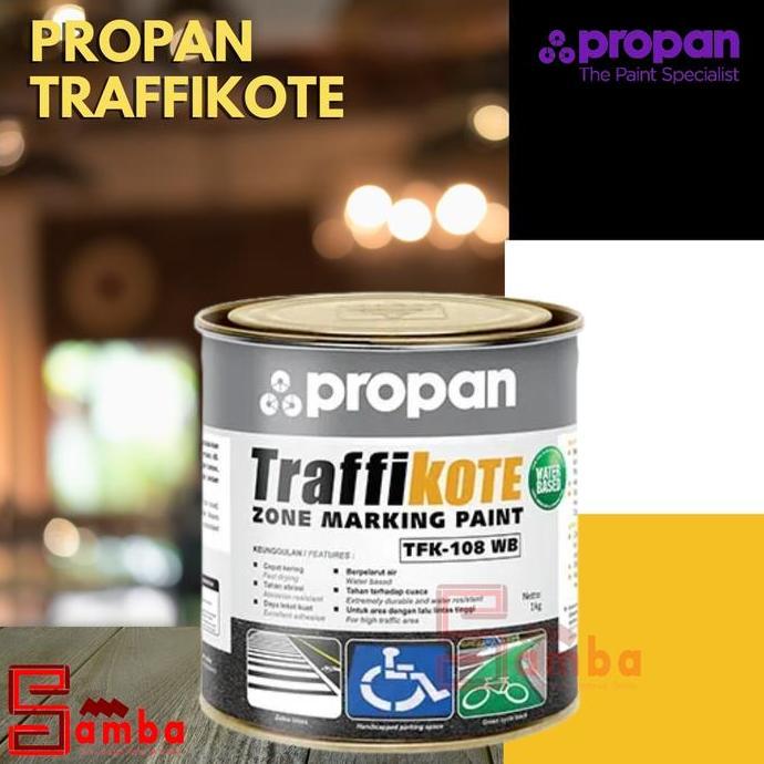 Miliki Propan Traffikote 108 Cat Marka Jalan Waterbased 2,5 Kg Marking Paint