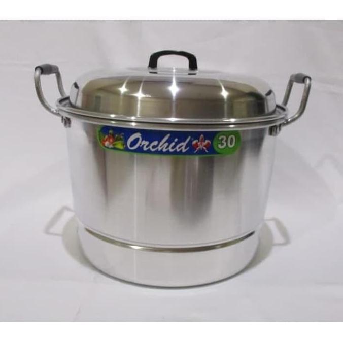 Panci Sarang Serbaguna Orchid - Panci Langseng Aluminium 30