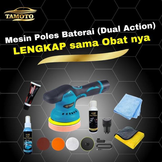 Diskon Mesin Poles Baterai Tanpa Kabel / Alat Mesin Poles Body Mobil Motor Penghilang Baret Lecet Go