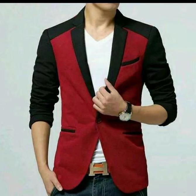 BLAZER JAS PRIA CASUAL BAHAN SEMI WOOL SLIMFIT / JAS BLAZER PRIA NON FORMAL / JAS PRIA BIG SIZE JUMB