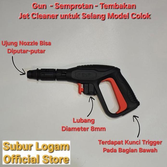 Ready Gun Stick Pendek Tembakan Semprotan Jet Cleaner Cleaner (Alternatif) untuk Nilfisk