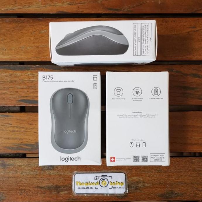 NEW Logitech B175 Wireless Mouse B 175 Original Garansi Resmi 10M