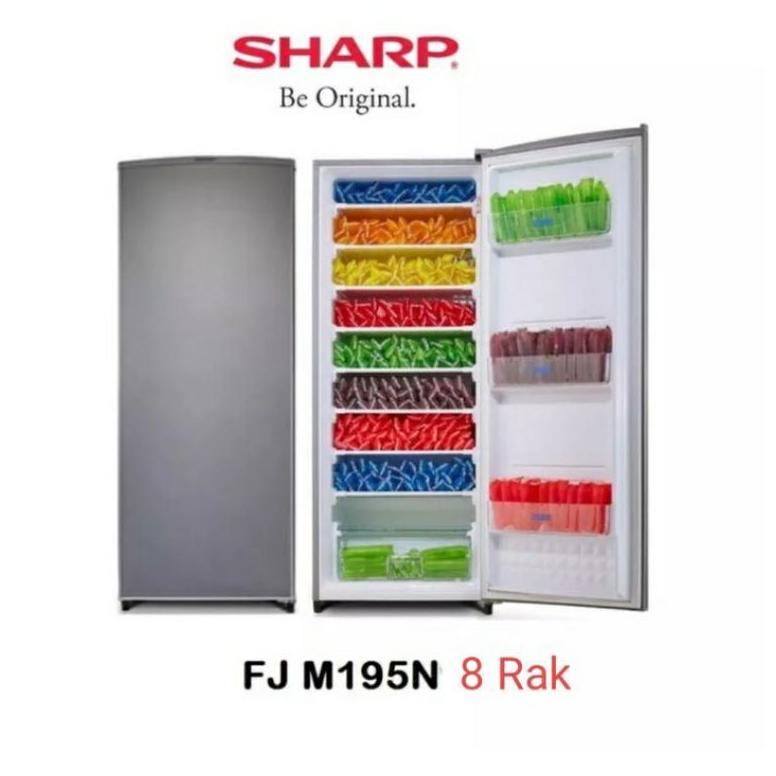 Ready Freezer Sharp 8Rak Freezer Es Batu FJ-M195