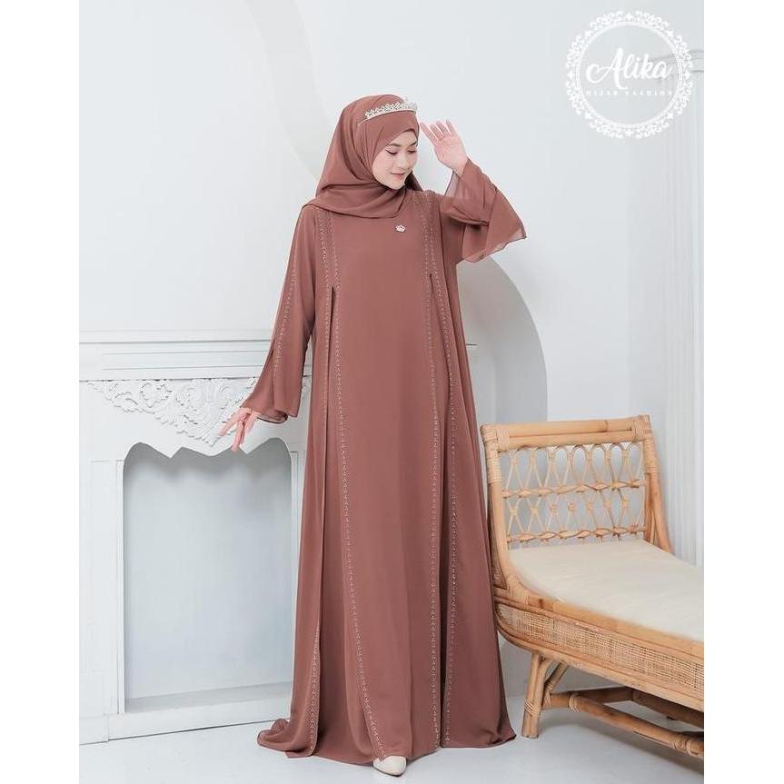 READY Gamis zafira set hijab  babydoll by alika hijab G00D QU4LITY
