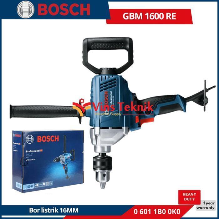 BOSCH GBM 1600 RE Mesin Bor Tangan Hand Drill Machine BOSCH GBM1600RE