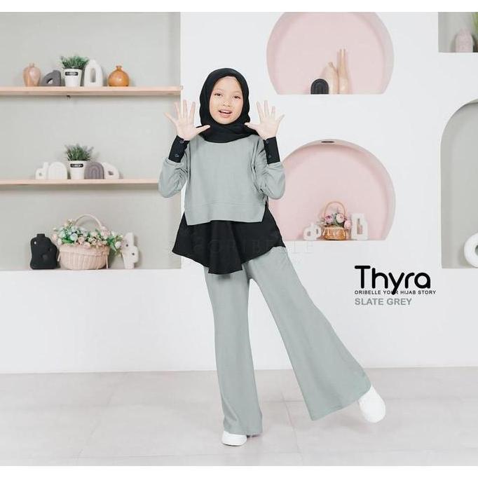 BELANJA SEKARANG Setelan Anak Perempuan Sherina Set Kids 3In1 Crinkle Airflow One Set Remaja Tanggun