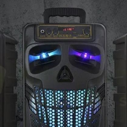 Speaker Bluetooth Karaoke Free Mic 8,5 Inchi Salon Aktif Portable Super Bass Speaker Aktif Wireless