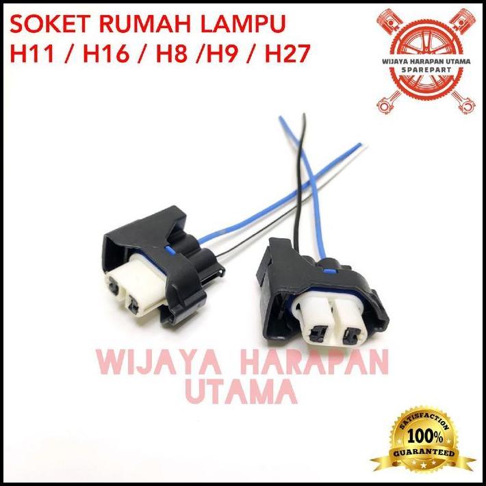 GRATIS ONGKIR SOKET BOHLAM LAMPU H11 / H16 / H8 / H9 / H27 FITTING BOHLAM GARANSI