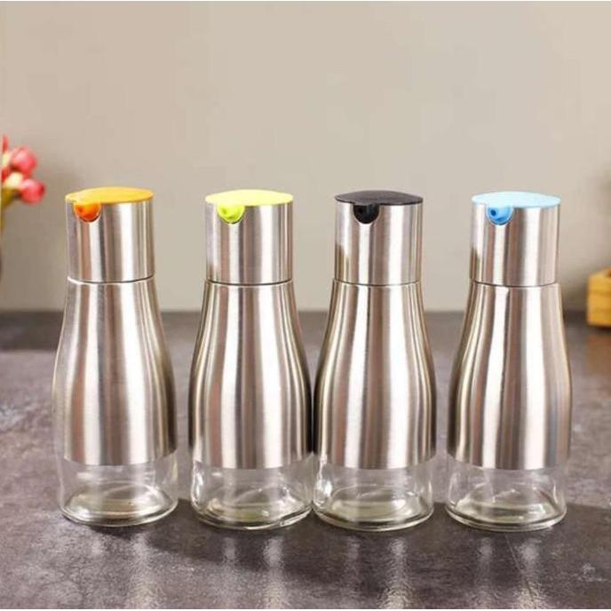Botol Minyak 2 Sisi / Botol Minyak Antik lapis Stainless / Botol Minya