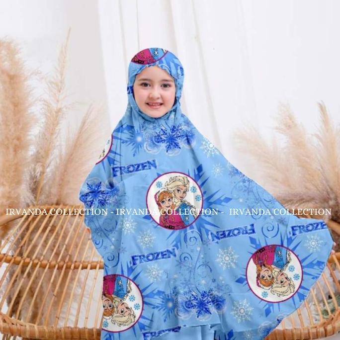 Mukena Anak Frozen Usia 1-11 Tahun Bahan Katun Adem Terbaru Mukenah Anak Lebaran Motif Karakter Cant