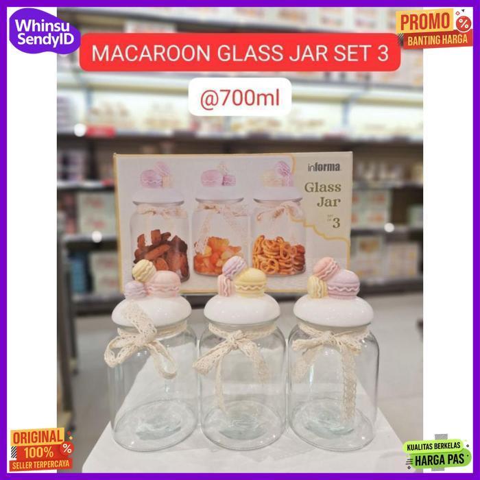 Best Seller Toples Kaca Macaroon Informa/Toples Kue Lebaran