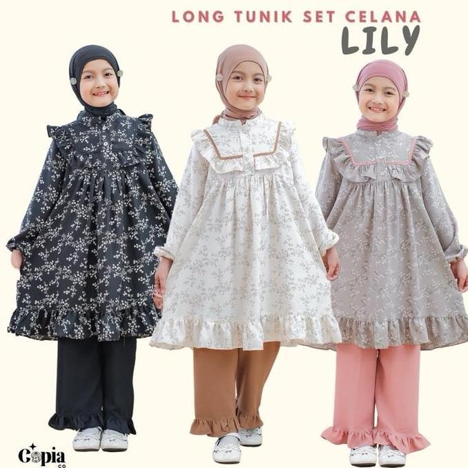 STYLE FASHION COPIAco - LILY Oneset Anak | setelan Anak Perempuan - Usia 2 sampai 13 Tahun STYLE FAS