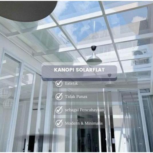 POLYCARBONATE IMPRALON SOLARFLAT PER METER UNTUK PAGAR YAN