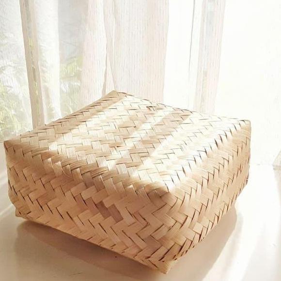 besek 16x16 bambu sepasang