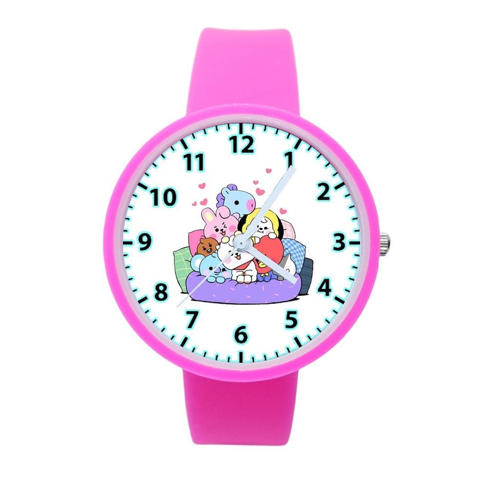 Jam Tangan Anak Lucu Fashion Karakter BT21 BTS Banyak Varian Warna