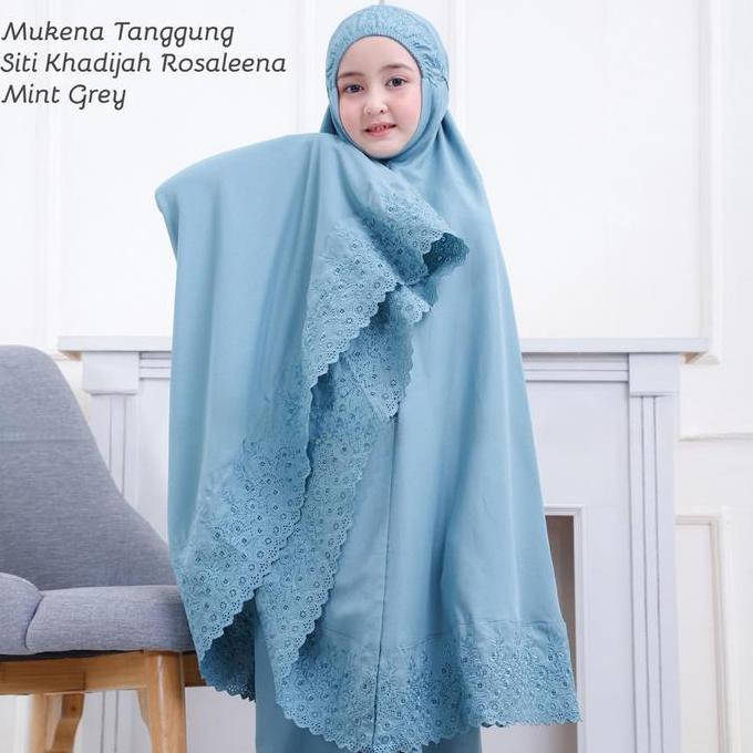 OOTD ready Mukena Anak SD Rukuh Siti Khadijah Terbaru Mukena Anak Tanggung rosaleena OOTD