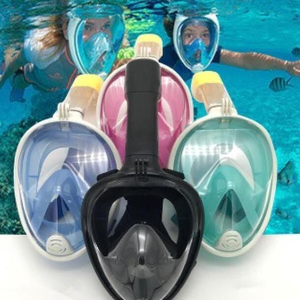 Snorkeling Full Face Snorkling Diving Mask Kacamata Renang Scuba
