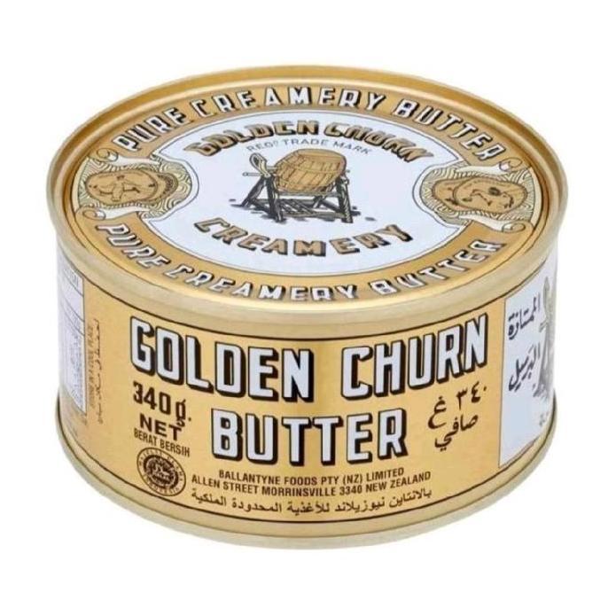 Mlkiron- Butter Golden Churn Tinned 340 Gr/ Mentega Golden Churn