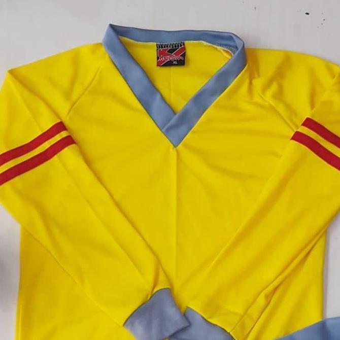 BAJU OLAHRAGA KUNING ABU UNTUK ANAK TK DAN PAUD