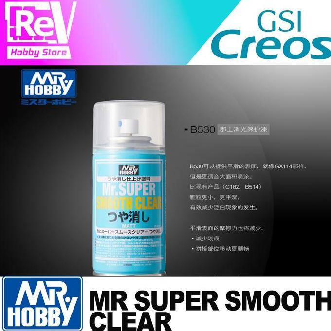 Upupup- Mr Super Smooth Flat Spray Top Coat Mr Color Cat Gundam Airbrush B530