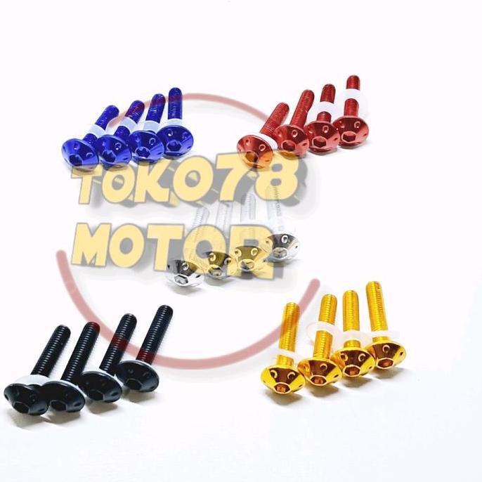 Baut Winshield Baut Visor Variasi 4 Pcs Motor Ninja Nmax Aerox Lexi Cbr R15 Adv Pcx Forsale