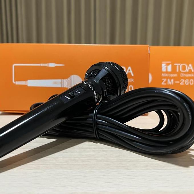Wkprojek- Microphone Mic Cable Mikropon Mik Kabel Toa Zm-260 Original Ori Bagus Terlaris Terbaik Gar