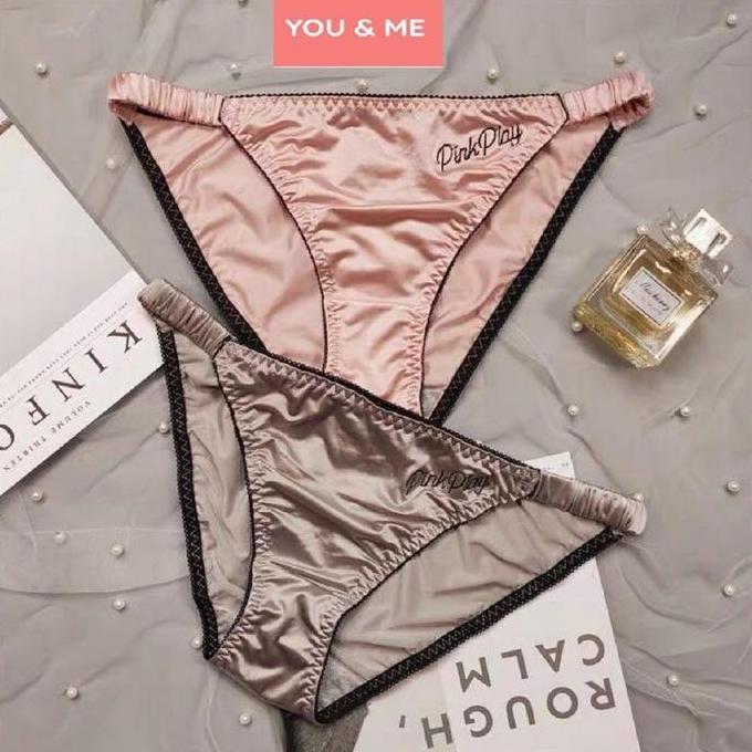 Wkwkwk- Celana Dalam Wanita Satin Sexy Super Stretching
