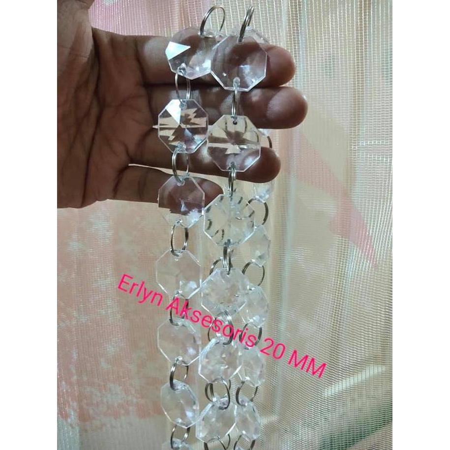 PAKET KRISTAL AKRILIK 16/18/20MM/BANDUL UNTUK MERONCE/Kristal akrilik