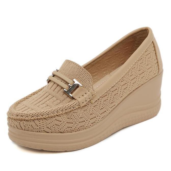 KEKINIAN Bozka sepatu wanita rajut wedges terbaru SACHIKO KEKINIAN