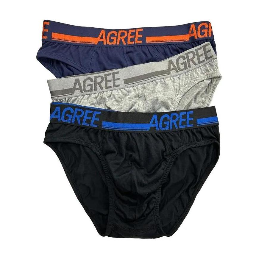 Gentle- Cd Pria Agree Sport 2325-Isi 3 Pcs/Celana Dalam Laki-Laki Bahan Katun Model Terlaris Kotak D