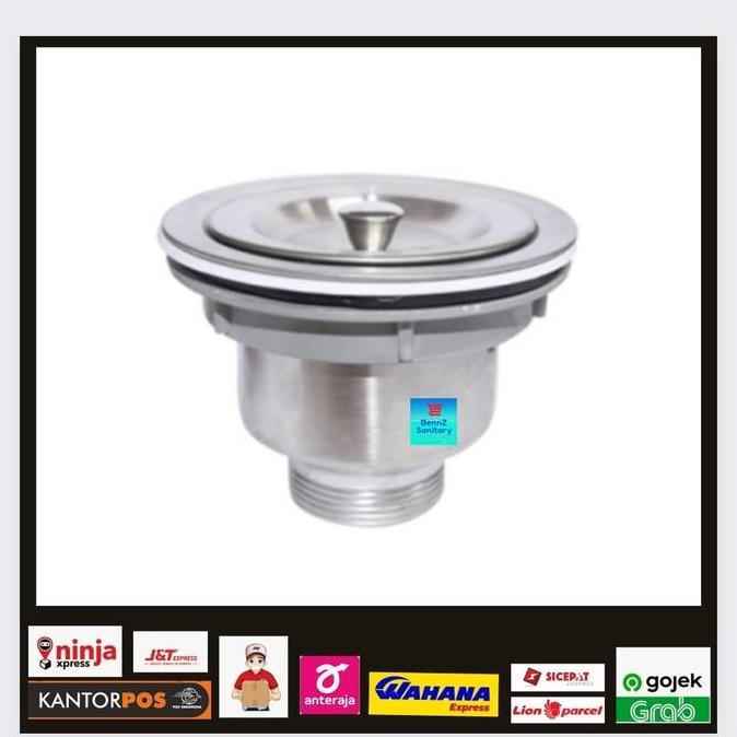 Sadez- Sink Tempat Cuci Piring Stainles 1 Lubang / Bak Cuci Piring Stainles