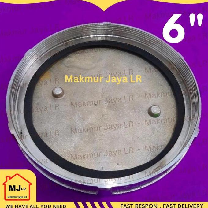 Murah Floor Clean Out 6" 6 Inch Co Stainless Kuningan Krom Anti Karat / Cleanout Fco 6 Dem / Tutup S