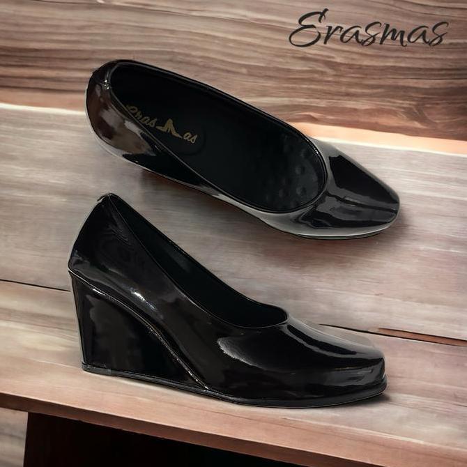 DISKON Erasmas WG7 - Sepatu Kerja Wanita Sepatu Wedges Wanita Sepatu Kantor Wanita Sepatu Spons Wani