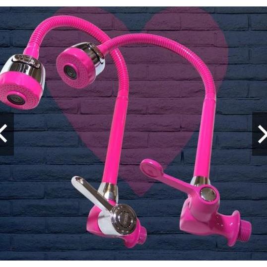 Sadez- Kran Cuci Piring Warna Pink Variasi Handel Drad 1/2"