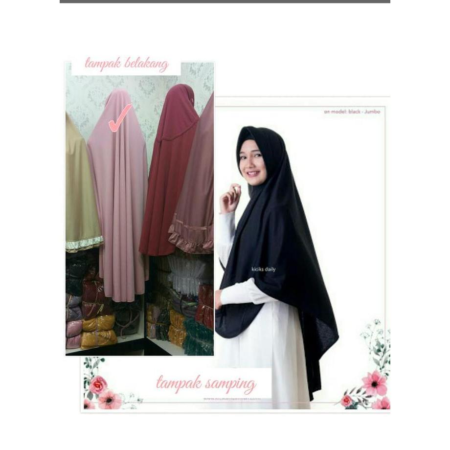 DS259 >> Hijab Khimar Pinguin || Hijab Instan