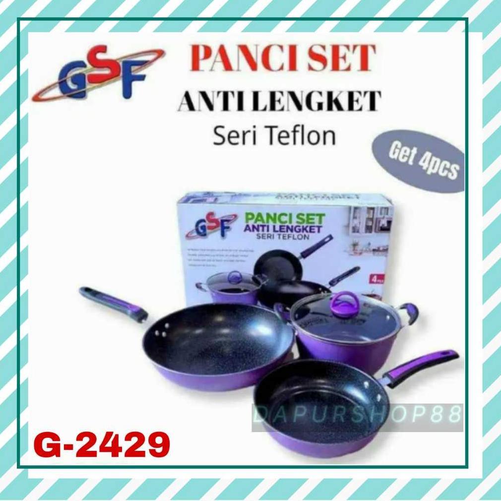 PANCI SET GSF G-2429 / PANCI SET ANTI LENGKET GSF 2429 / PANCI SET TEFLON GSF 2429 / PANCI SET SERI 