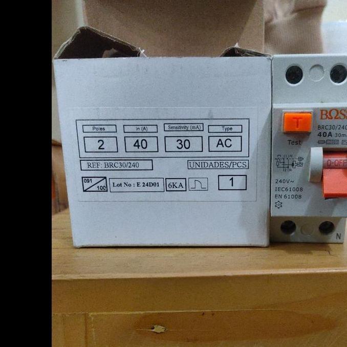 Promo Elcb 40A 30mA Boss Brc30/240A Diskon