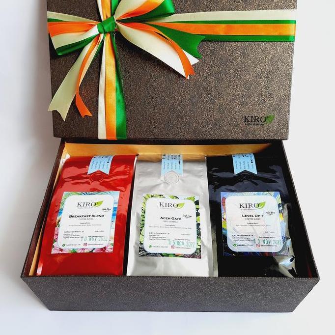 Hampers/Parcel/Bingkisan Idul Fitri/Natal Biji Kopi Hardbox Promo Lebaran