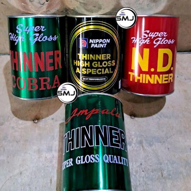 Tektok- Thinner Impala 1 Liter Tiner Impala Cobra Merah Cobra Hijau Nippon Paint Hitam Kaleng 1 Lite