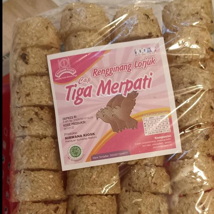 Rengginang Lorjuk /Rengginang Mentah Cap 3 Merpati khas Madura SS