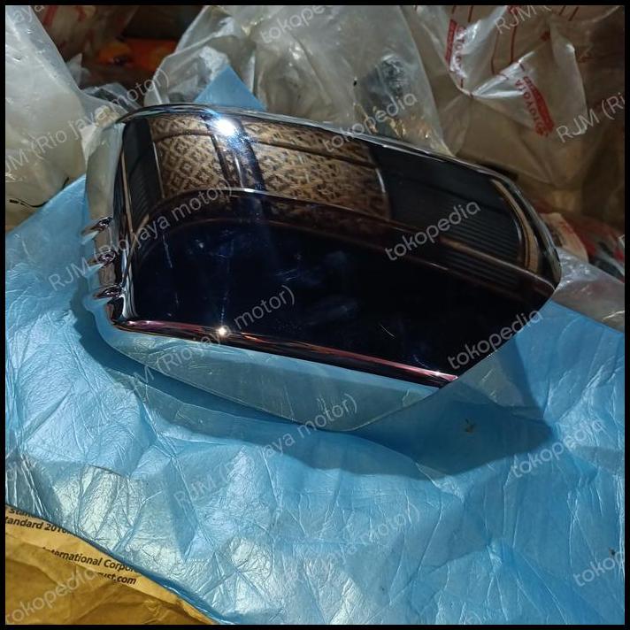 TERLARIS COVER SPION CHOROME PAJERO TRITON STRADA 2009-2012 KANAN 