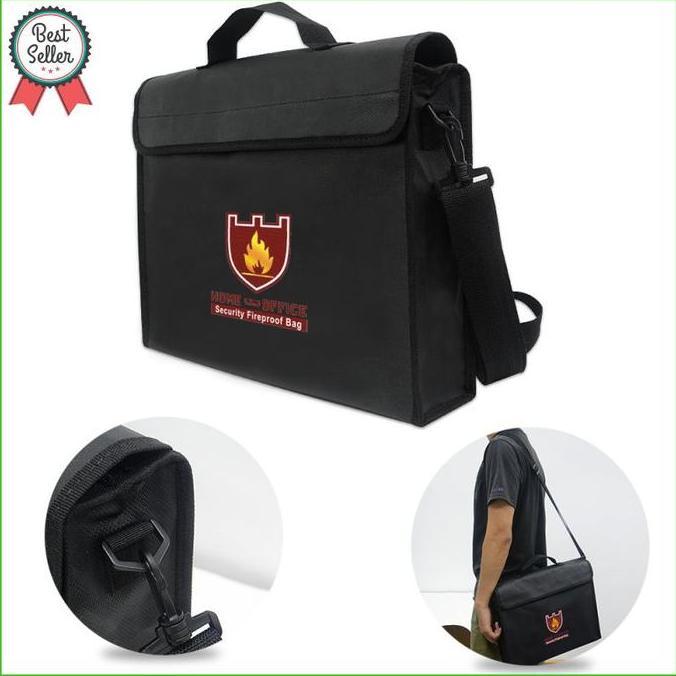 Tas/map dokumen tahan api anti air penyimpanan file uang dokumen penti KS