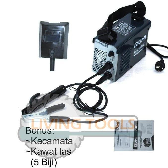 MESIN LAS INVERTER MO120 MESIN LAS LISTRIK IZUMI 450W TRAVO LAS INVERTER IGBT MMA 120A IZUMI MO 120 