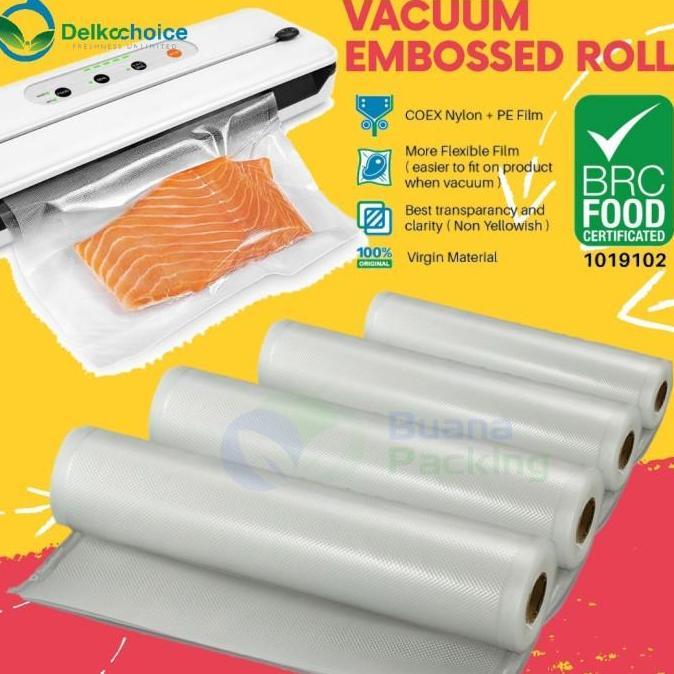 Eggx- Plastik Vacum Vakum Vacuum Embos Emboss Embossed Roll 20X500