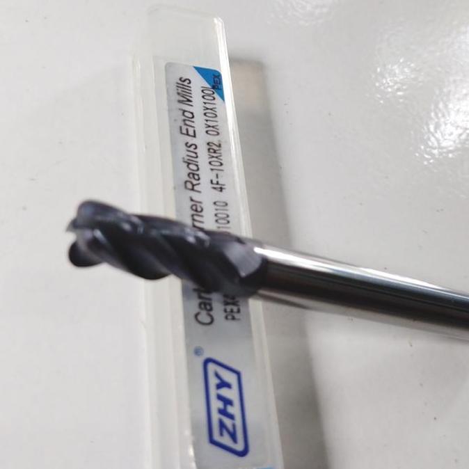 Promo Endmill 10Mm Cornes Radius R2 Flut 4 Carbide Enmil D10Mm R2 Long100L