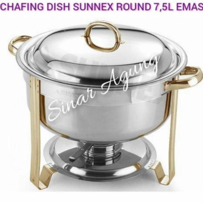 CHAFING DISH SUNNEX ROUND 7.5LTR